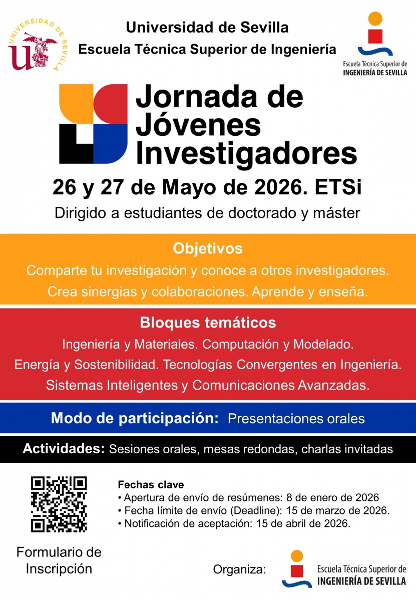 Jornadas de Jóvenes Investigadores. ETSI 26-27 mayo 2026